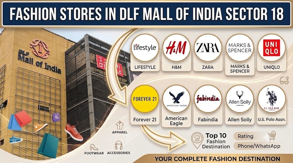 Biggest Clothing Stores in DLF Mall of India Noida: Best Fashion Stores to Shop