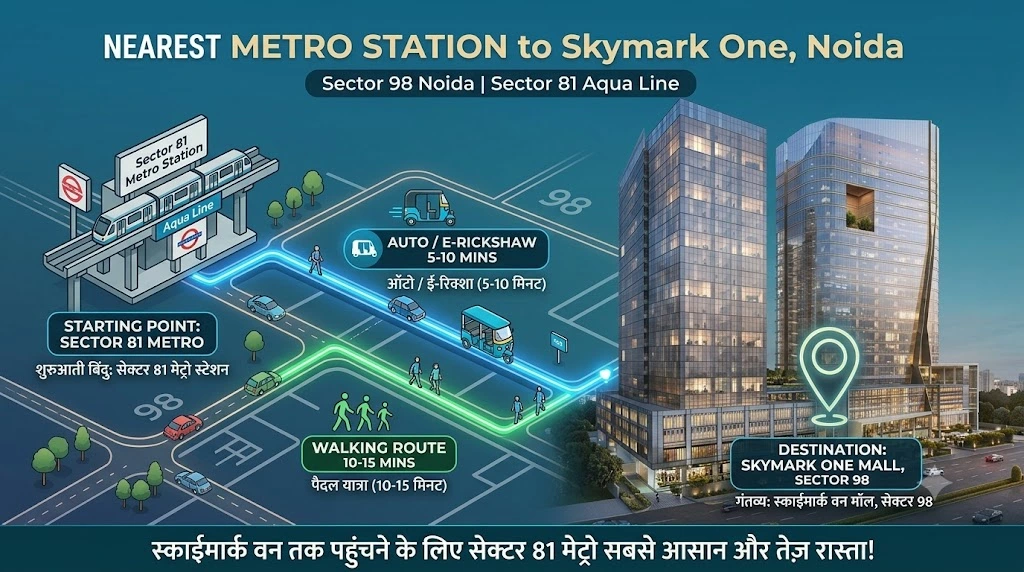 Skymark One Sector 98 Nearest Metro Station: How to Reach (2026)