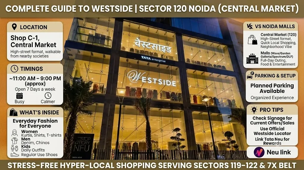 Westside Central Market Sector 120 Noida – Simple Location & Timings Guide