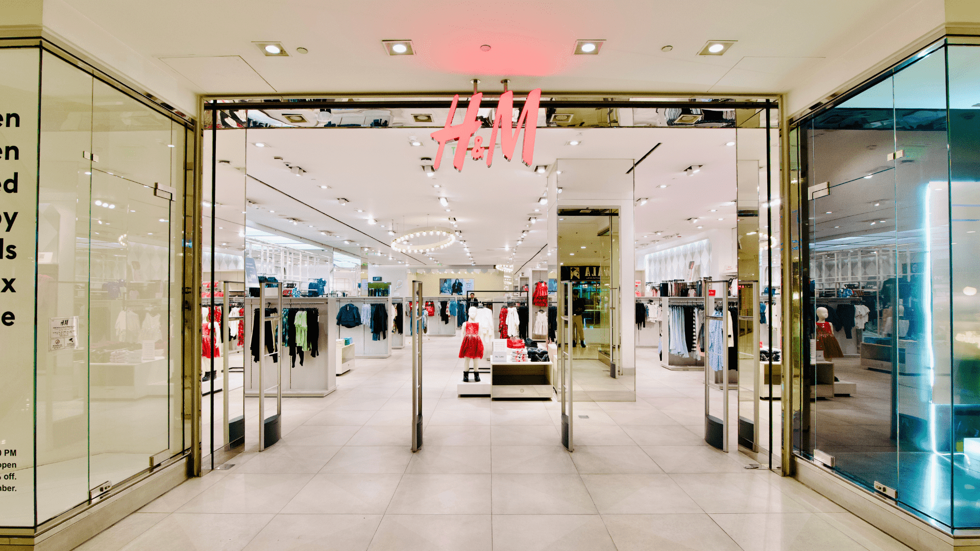 H&M clothing store entrance inside DLF Mall of India, Sector 18, Noida